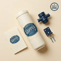 Everything in the box: Headwater cartridge, valved head, wall bracket, and instructions — made in USA